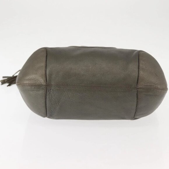 GUCCI Soho Chain Shoulder Bag Leather Gray 326706 Auth 146271 - Picture 7 of 16